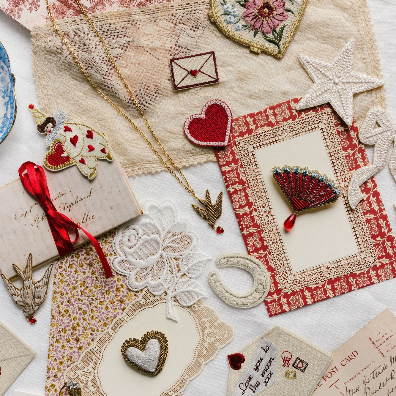 Love Letters - Valentines Collection 2026 Embroidered Accessories