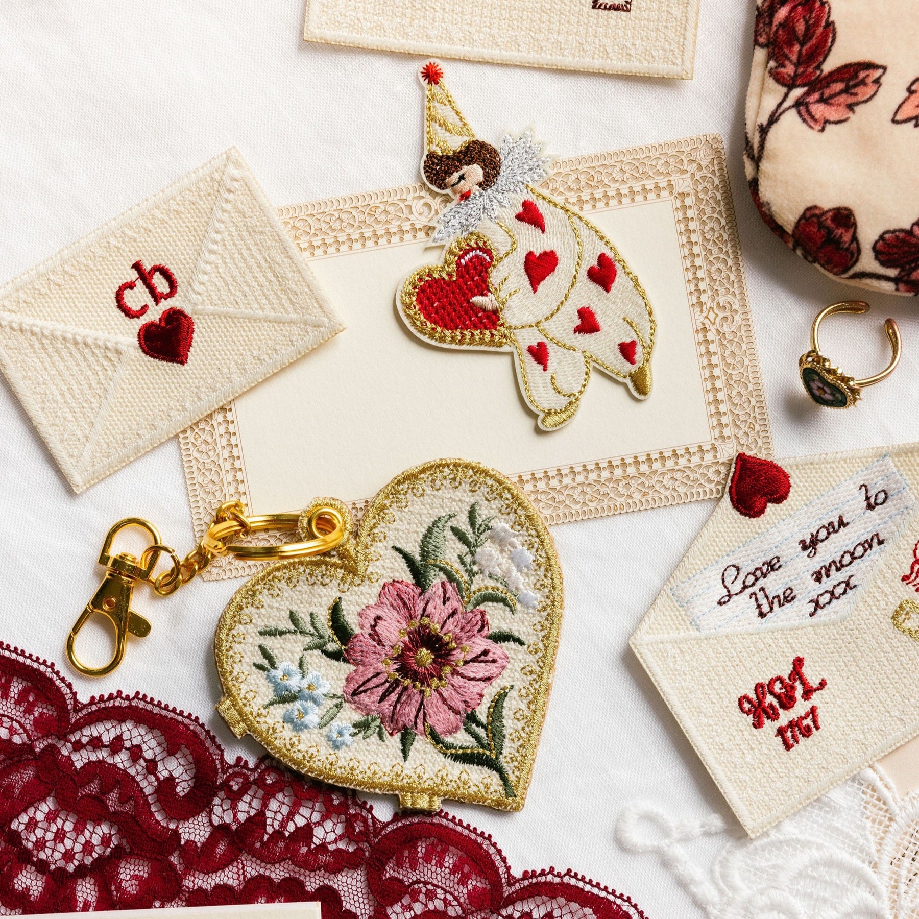 Love Letters - Valentines Collection 2026 Embroidered Accessories