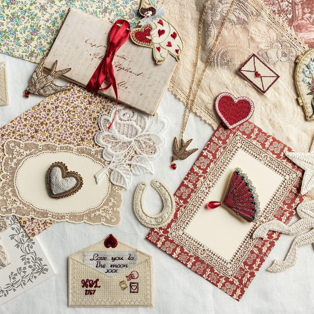 Love Letters - Valentines Collection 2026 Embroidered Accessories
