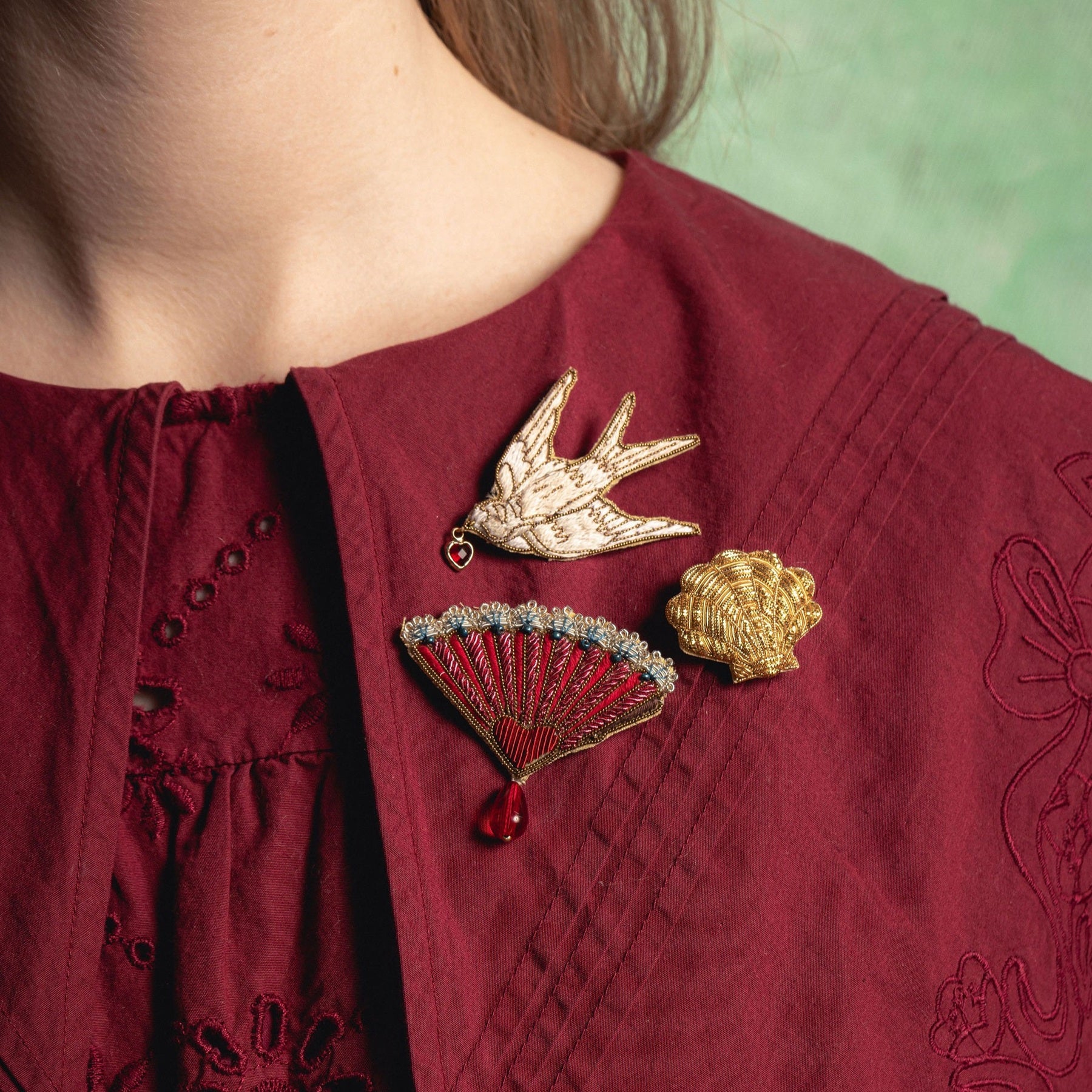 Love Letters - Valentines Collection 2026 Hand Embroidered Brooches