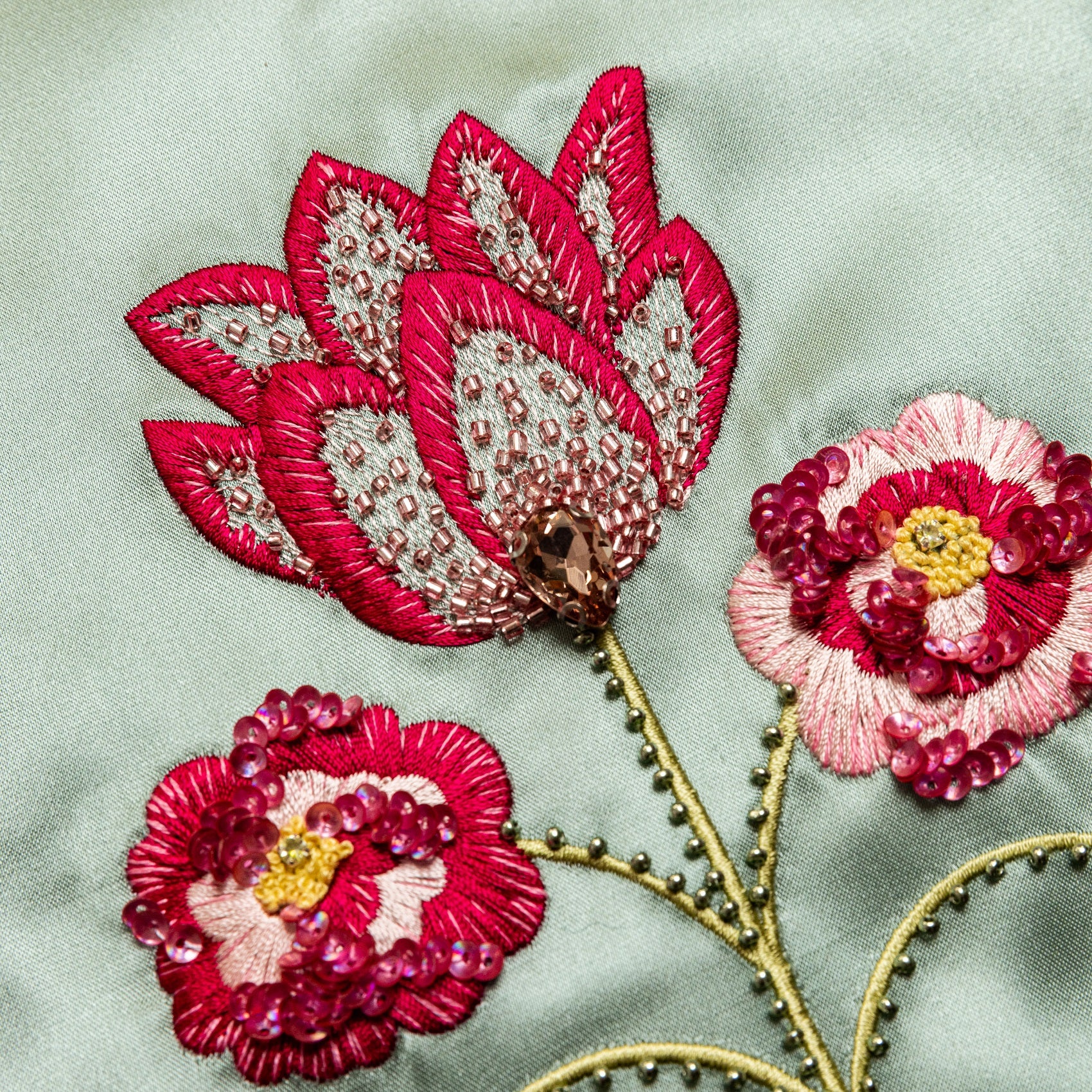Marie Antoinette Goldwork Embroidery Kit - Sample Detail