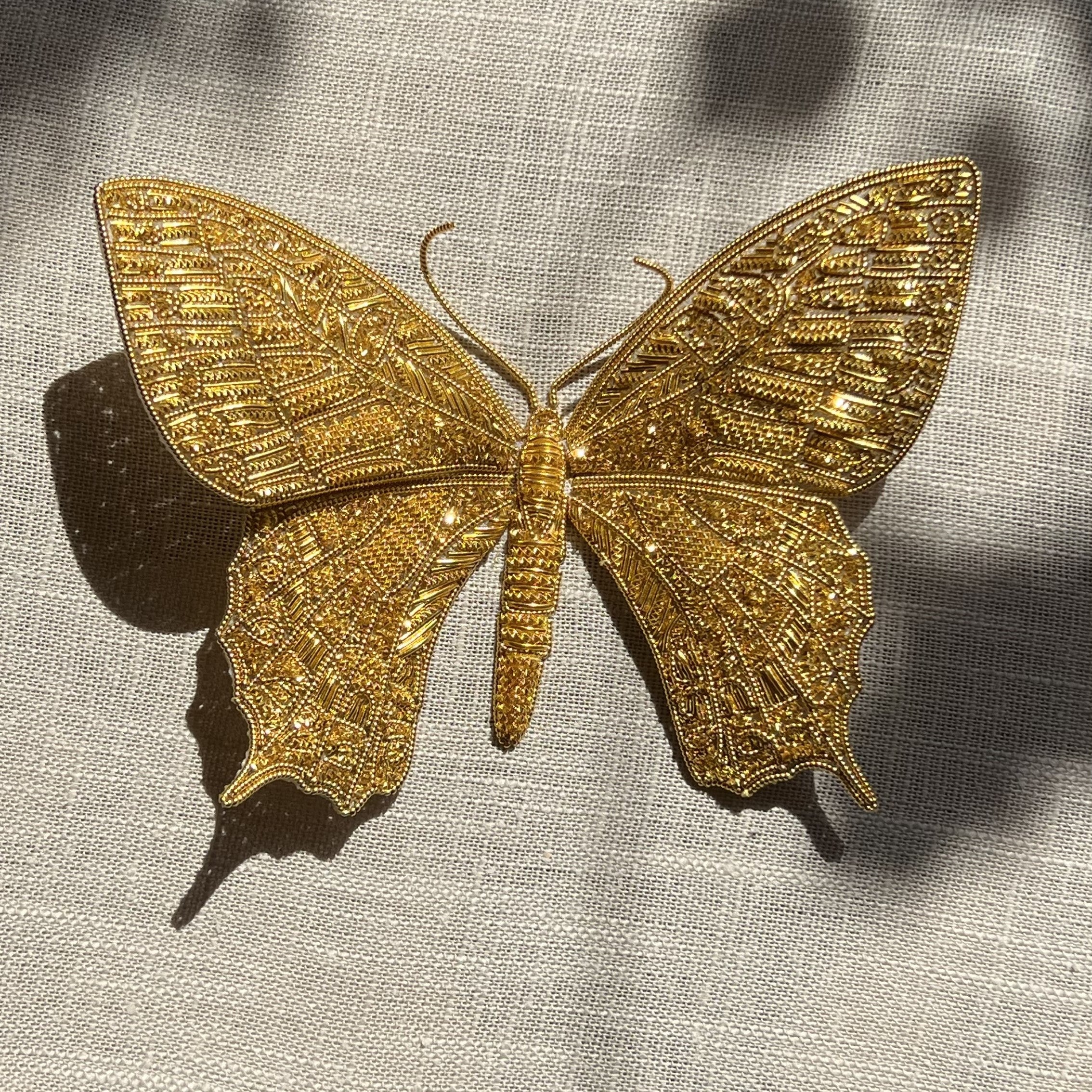 Michelle Agnew Sculptural Goldwork Butterfly Embroidery Course
