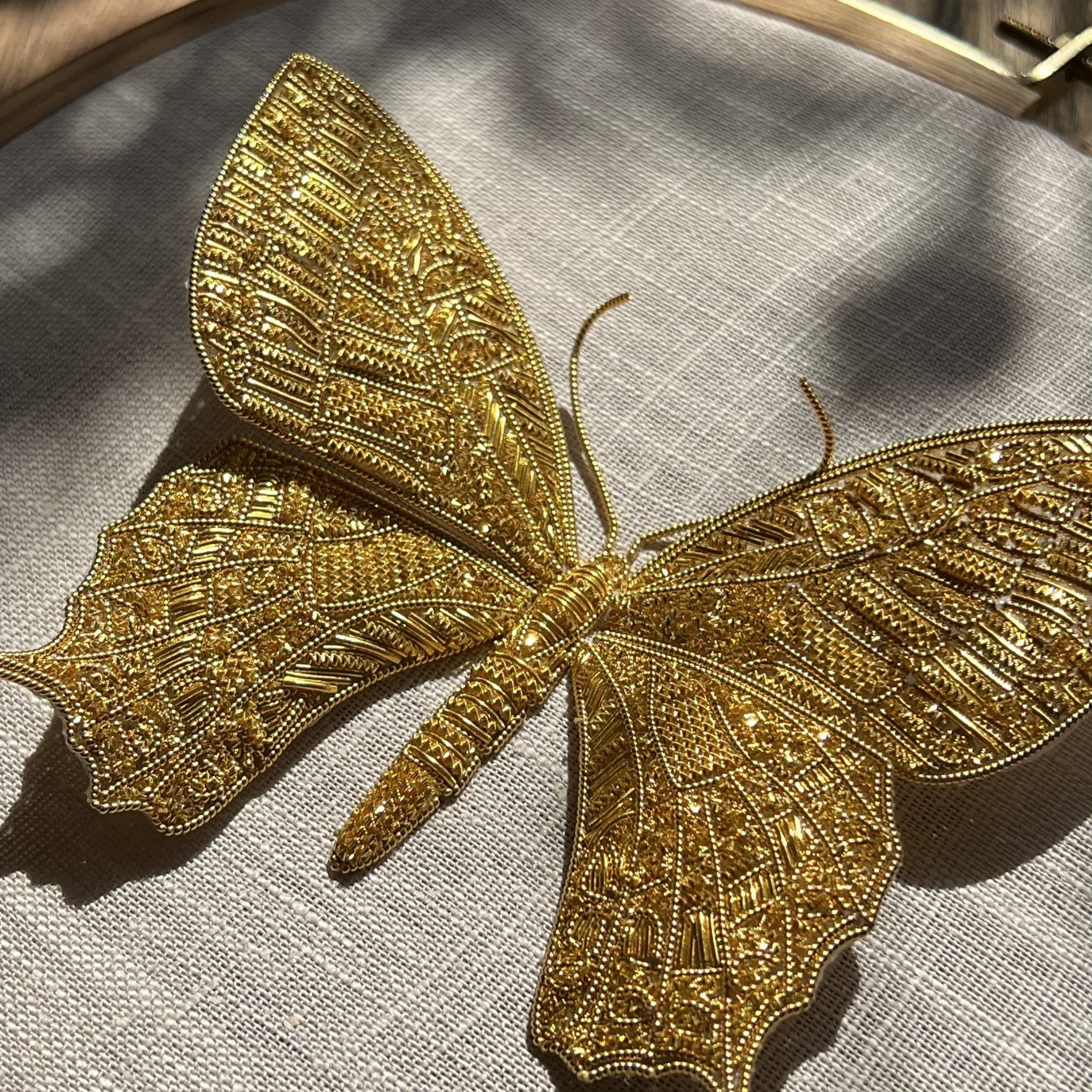 Michelle Agnew Sculptural Goldwork Butterfly Embroidery Course