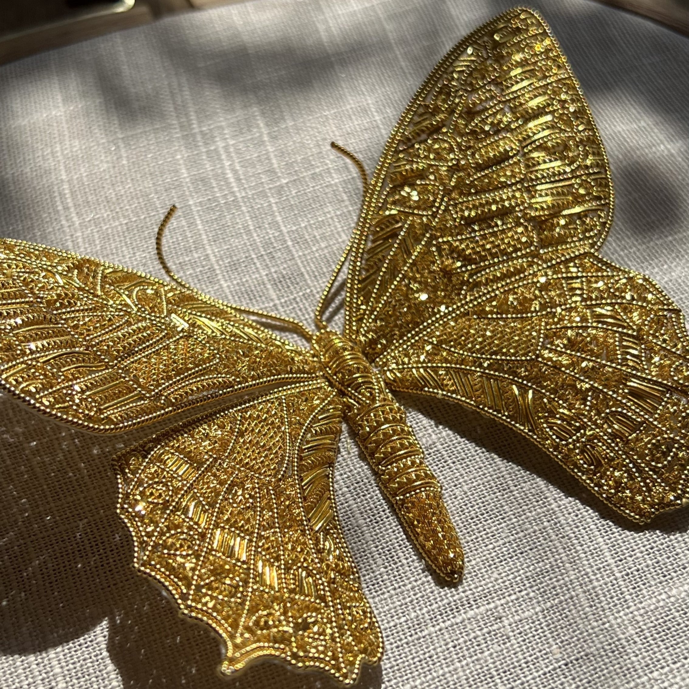 Michelle Agnew Sculptural Goldwork Butterfly Embroidery Course