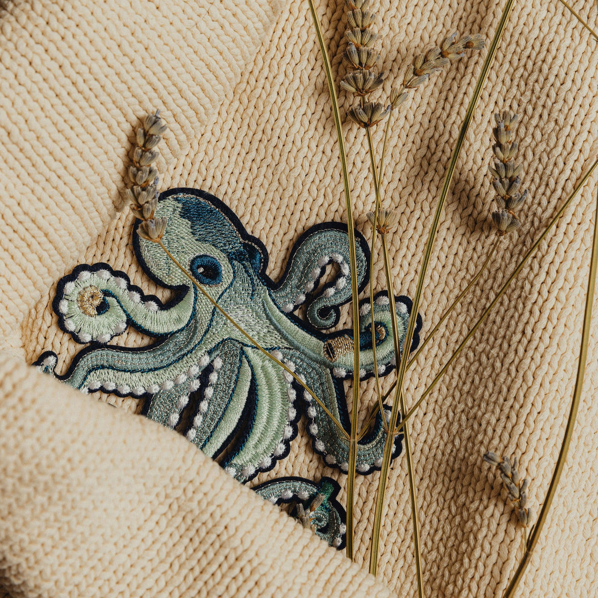 Octopus Embroidered Patch