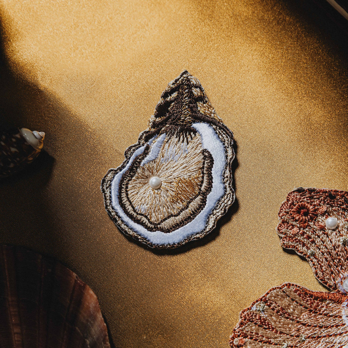 Oyster Embroidered Patch