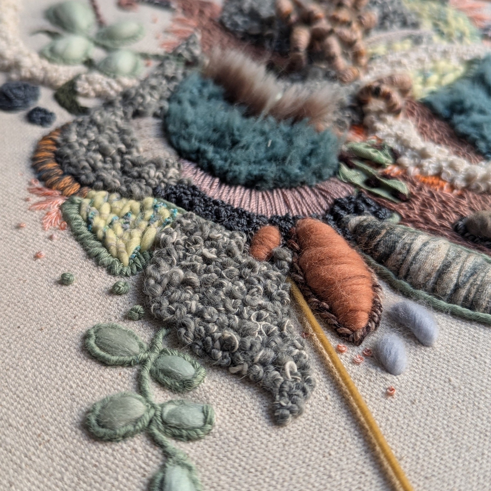 Ruth Hughes Guest Tutor Hand Embroidery Course 'Thread to Texture