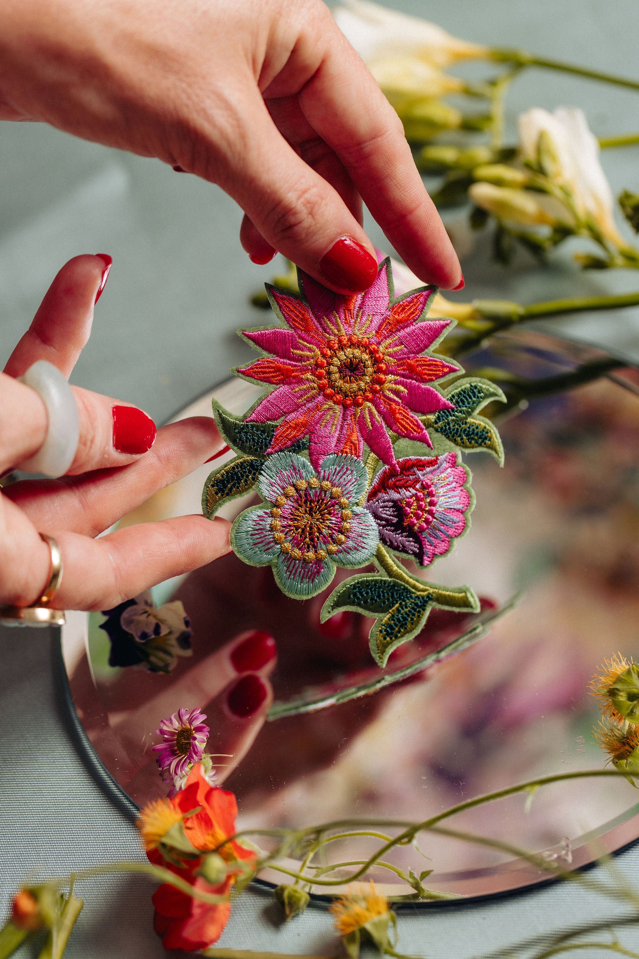 Studio Coverdale Collaboration - Bloombastic Flower Embroidered Patch