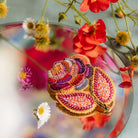 Studio Coverdale Collaboration - Thorny Weaver Embroidered Goldwork Brooch
