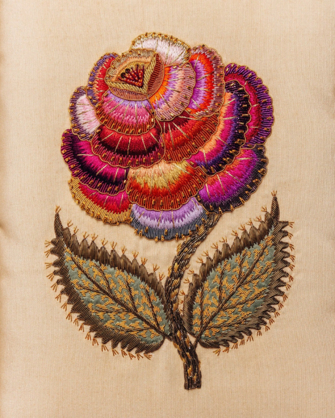 Studio Coverdale Collaboration - Thorny Weaver Framed Embroidered Goldwork Artwork