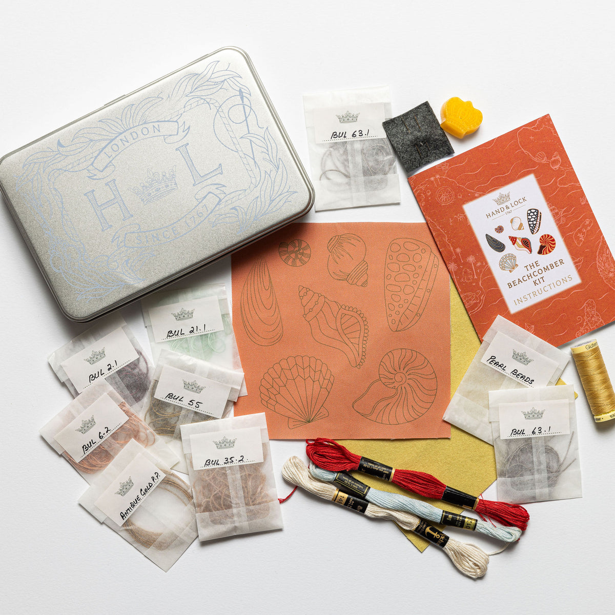 The Beachcomber Goldwork Embroidery Kit