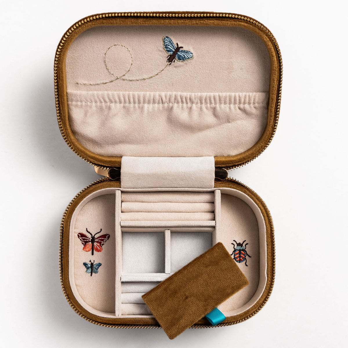 The Butterfly Box - Embroidered Jewellery Box