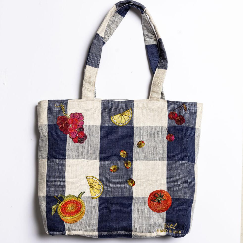 The Picnic Tote - Machine Embroidered Tote Bag