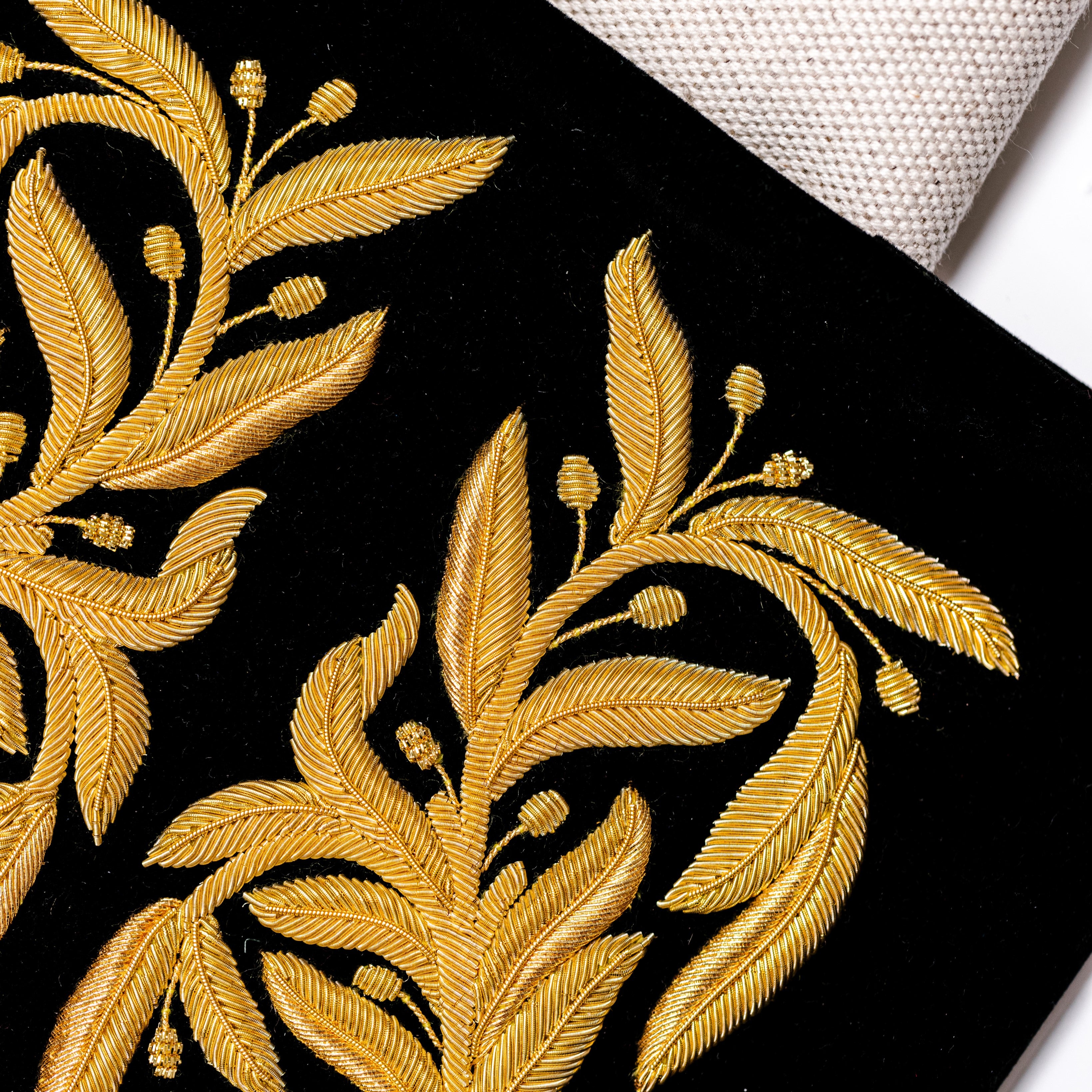 The Prize Submission Portal - Hand Embroidered Goldwork Sample