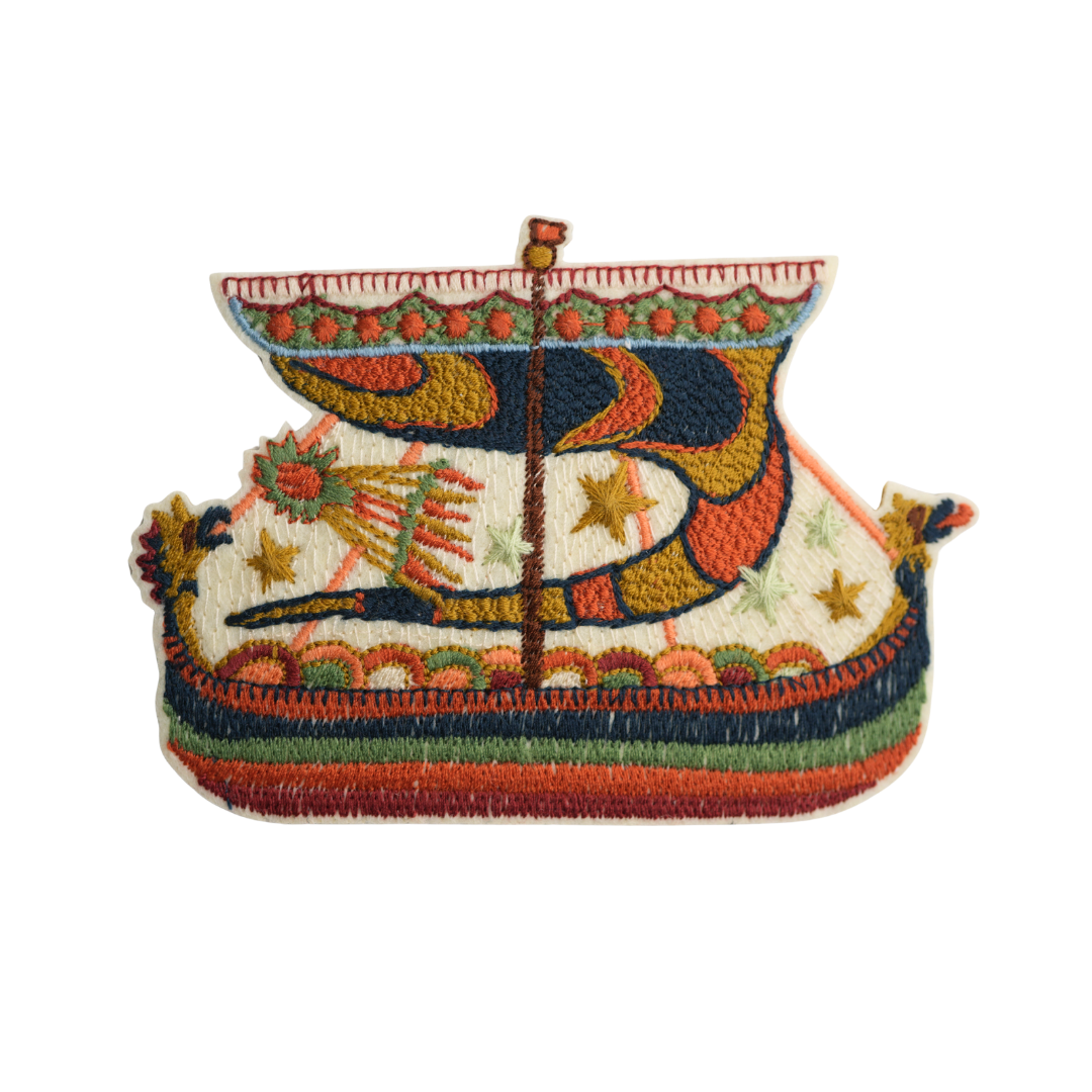 The Ship Embroidered Patch - The Bayeux Tapestry Collection