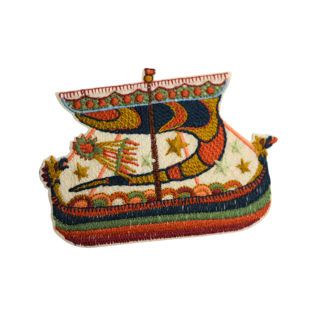 The Ship Embroidered Patch - The Bayeux Tapestry Collection