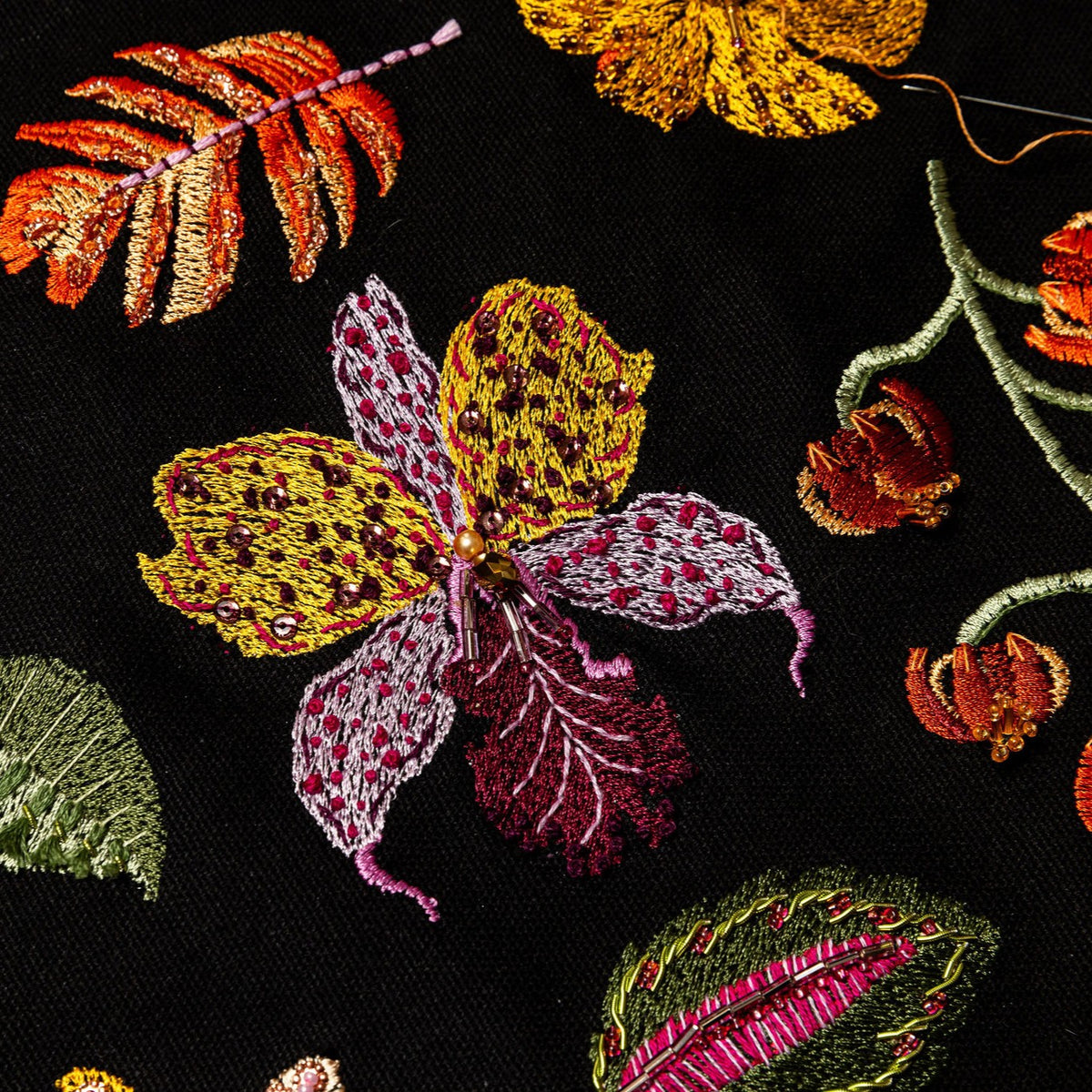 The Tropical Flora Embellishment Embroidery Kit