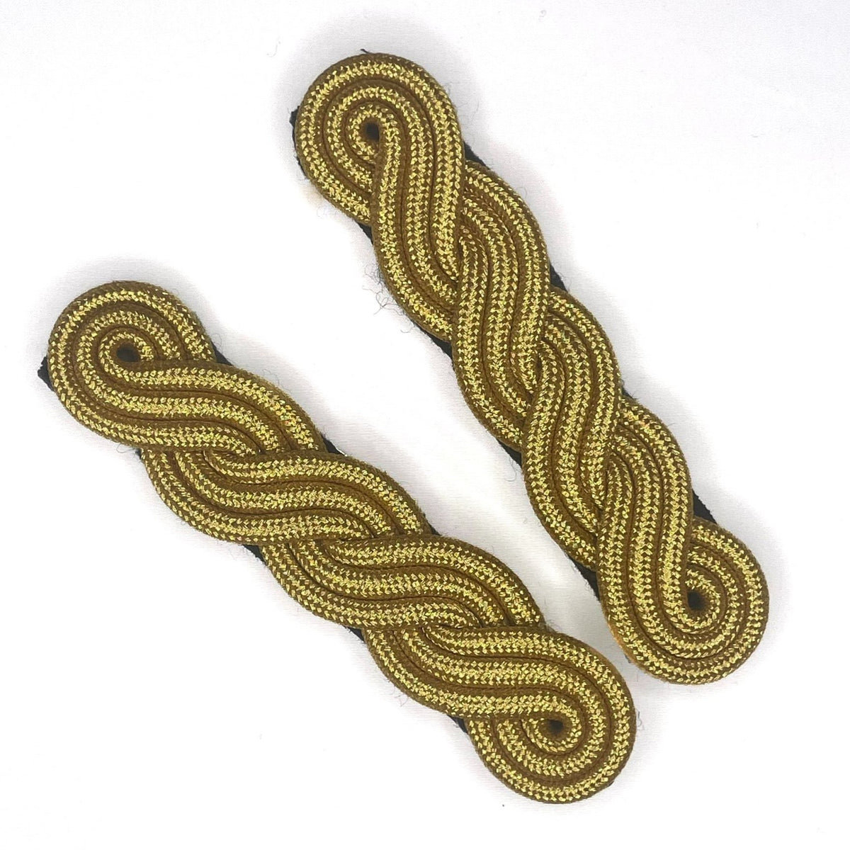 SHOULDER CORDS IN GOLD MYLAR 3 PLY X 5 CURLS 4.5 INCH FOR LADIES Board - Foto 6