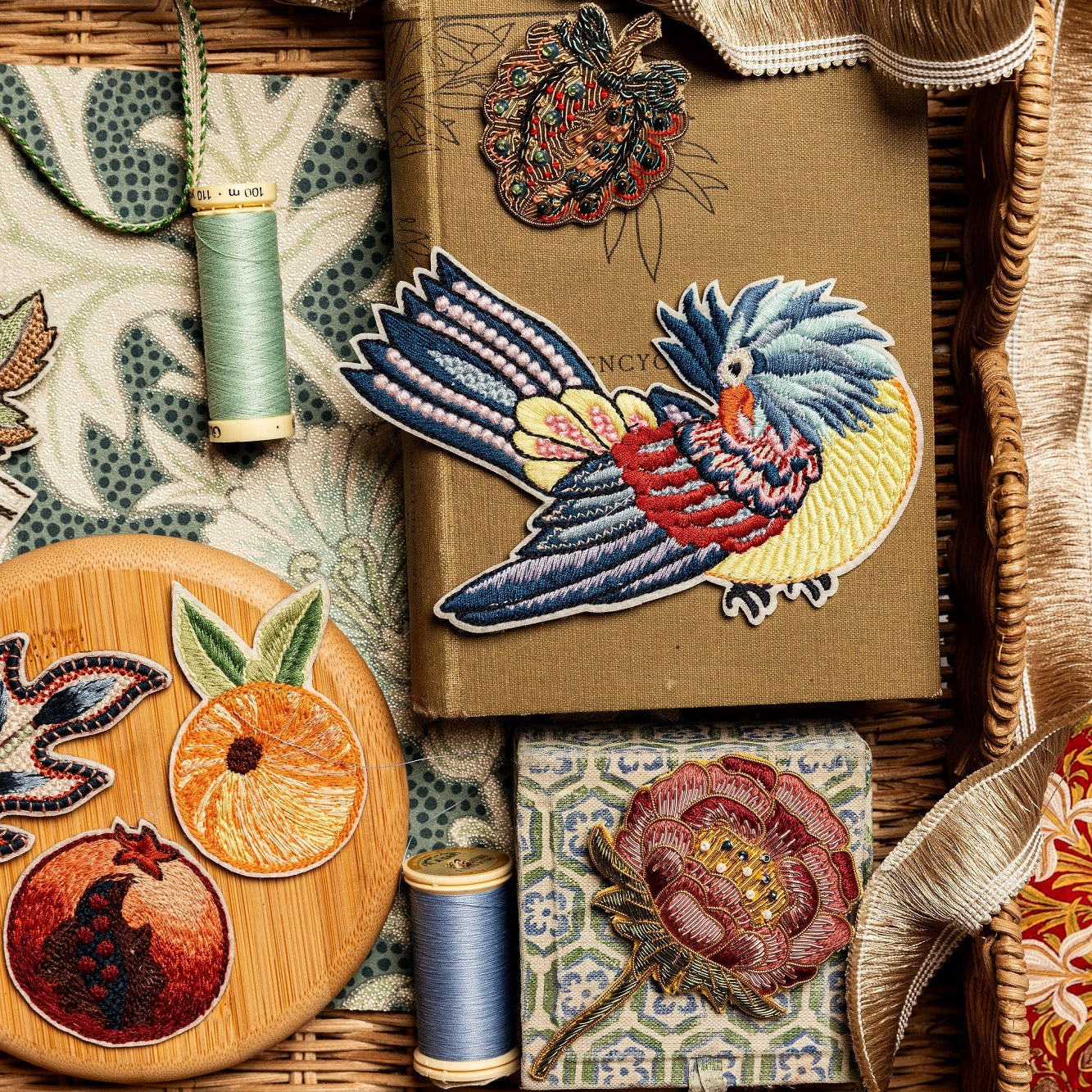 William Morris Embroidered Fashion Accessories