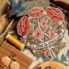 William Morris Machine Embroidered Iron on Patch