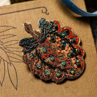 William Morris Hand Embroidered Goldwork Brooch