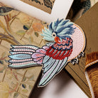 William Morris Machine Embroidered Iron on Patch