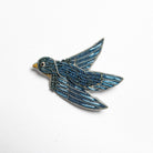 William Morris Hand Embroidered Goldwork Brooch