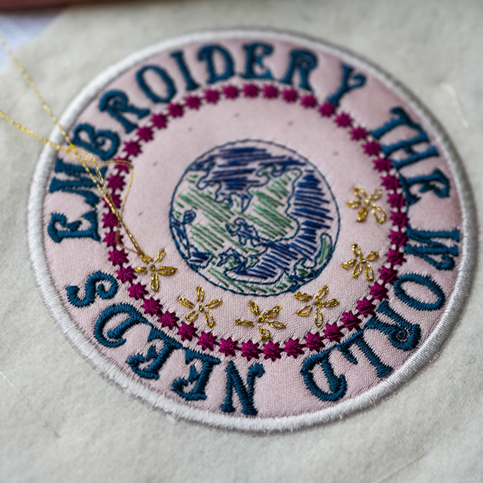 World Embroidery Day Hand Embroidered Details