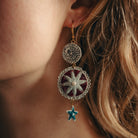 Short Silver Cosmic Charm Earrings (14746786955642)