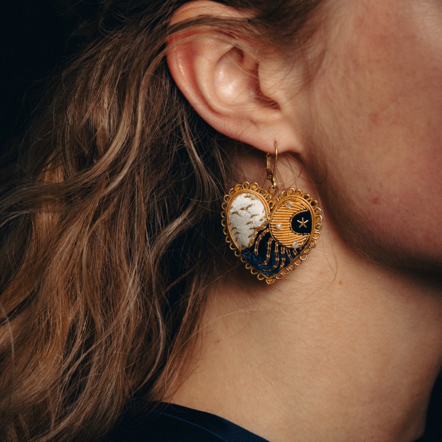 The Astrologer's Heart Earrings