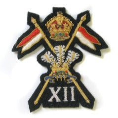 12TH ROYAL LANCERS BLAZER BADGE