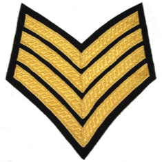 Hand & Lock Military: 4 Bar Chevron Black - No.1 Dress