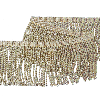 Gold Mylar thread Fringe (3 INCH DROP) (4344142004296)