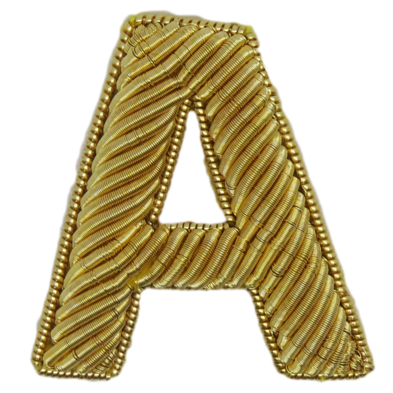 Block Gold Goldwork Letter (4379056504904)
