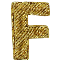 Block Gold Goldwork Letter (4379056504904)