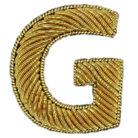 Block Gold Goldwork Letter (4379056504904)