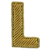 Block Gold Goldwork Letter (4379056504904)