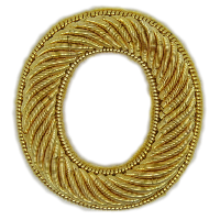 Block Gold Goldwork Letter (4379056504904)