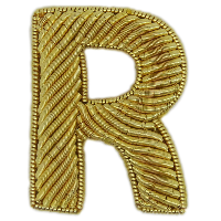 Block Gold Goldwork Letter (4379056504904)