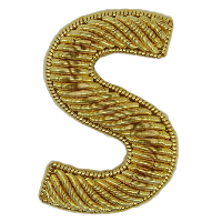 Block Gold Goldwork Letter (4379056504904)