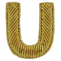 Block Gold Goldwork Letter (4379056504904)