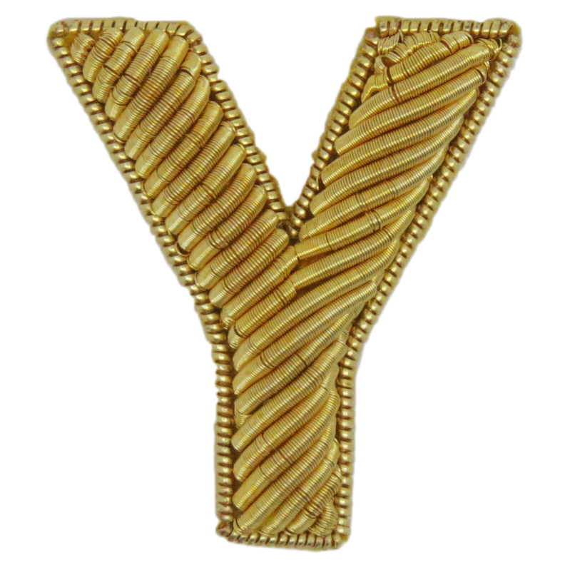 Block Gold Goldwork Letter (4379056504904)