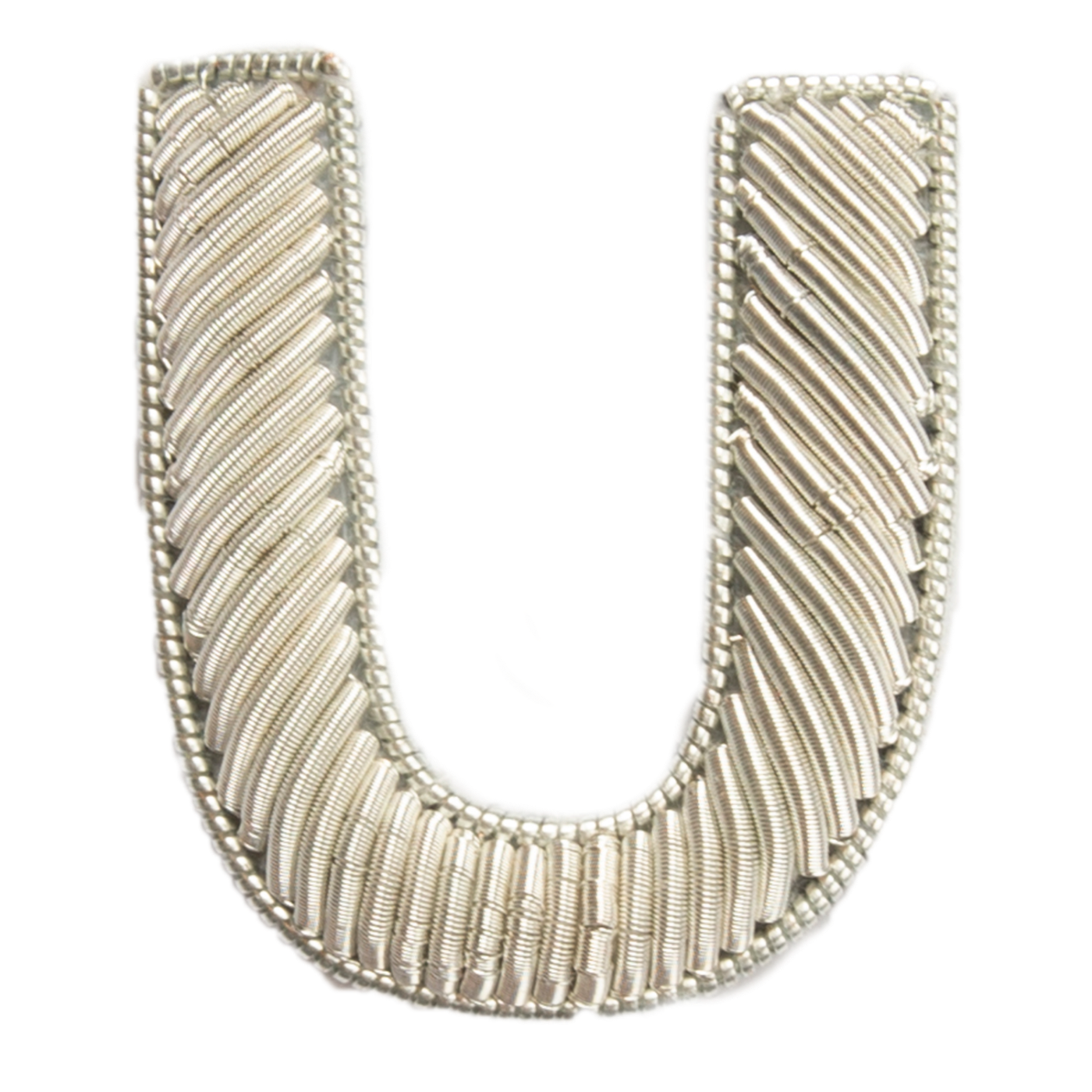 Block Silver Goldwork Initial Letter (6688671105203)