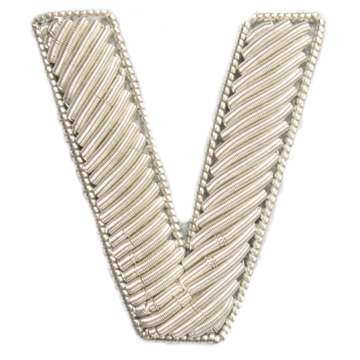 Block Silver Goldwork Initial Letter (6688671105203)