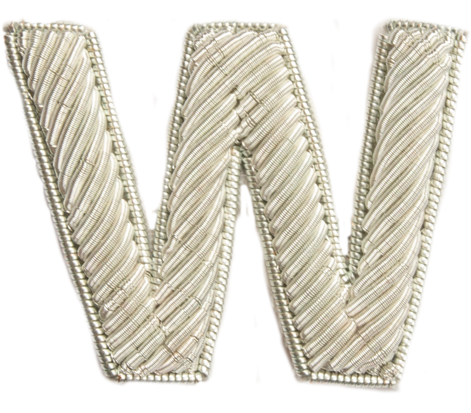 Block Silver Goldwork Initial Letter (6688671105203)