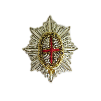 COLDSTREAM GUARD BERET/ CAP BADGE SILVER (4334510506056)