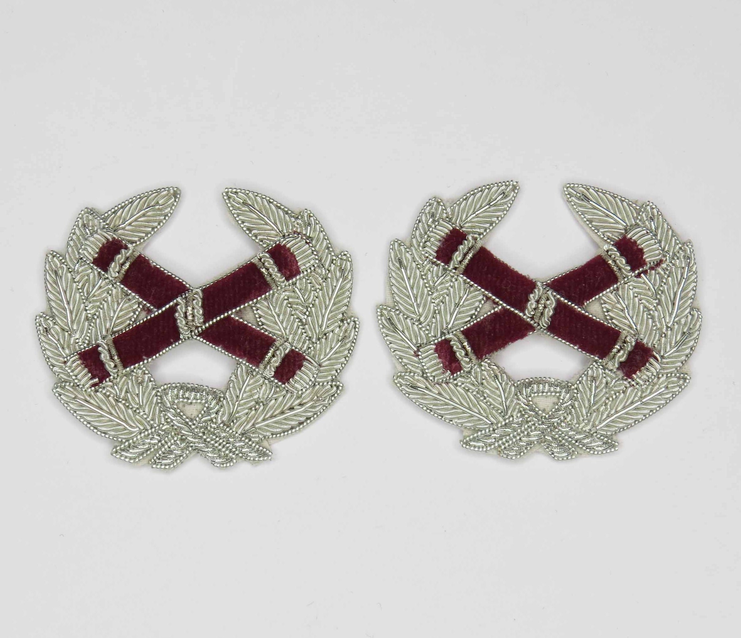 FIELD MARSHAL FROCK COAT RANK BADGES SILVER (4334356627528)