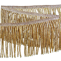 GOLD PLATED BULLION FRINGE 2 1/2 INCH (60 mm) (4334639906888)