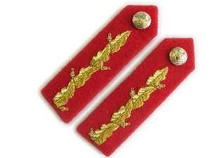 General's No 1 Dress Oakleaf Gorgets Scarlet (4334493270088)