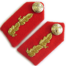 General's SSO Oakleaf Gorgets Scarlet (4334494548040)